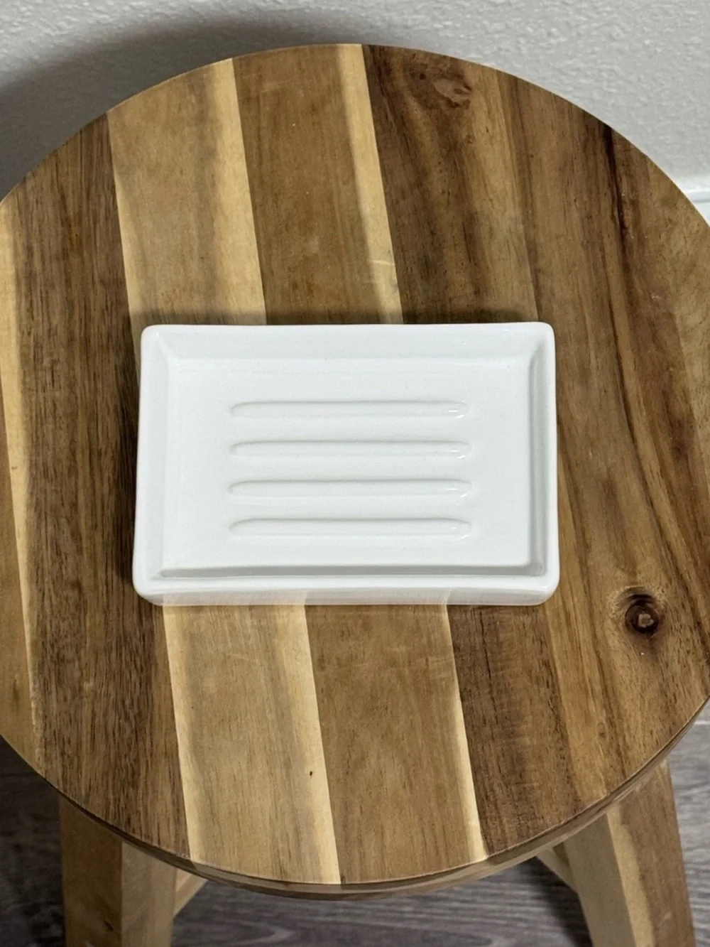 The White Company Ceramic Soap Dish White Like New
